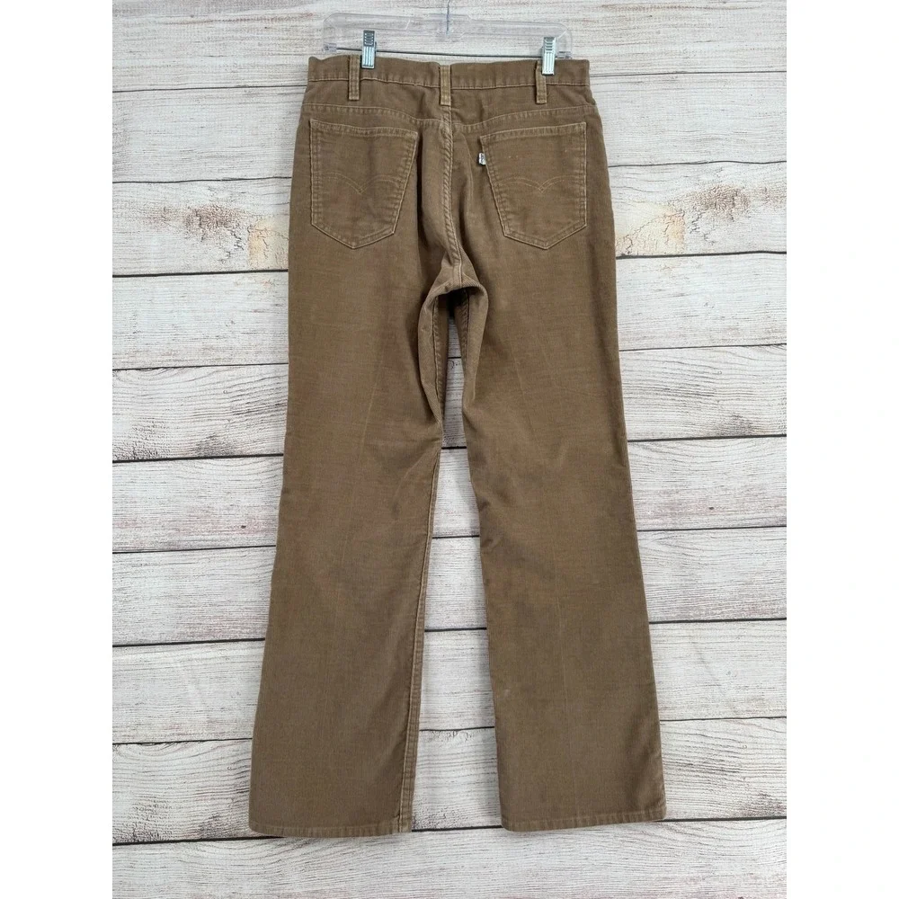 Levis 519 Corduroy Jeans Mens 30x30 Tan Vintage 80s Straight‎ Leg Pants